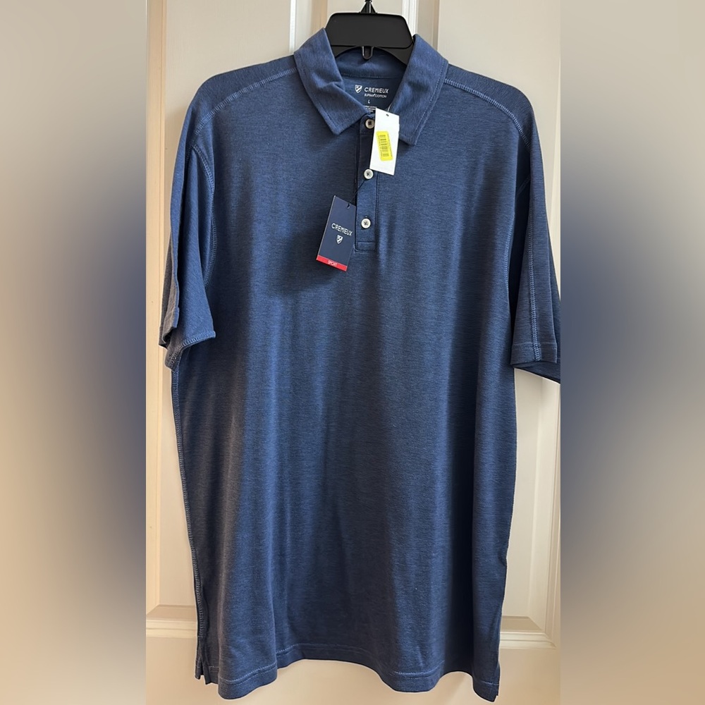 Brand new Cremieux short sleeve polo shirt L